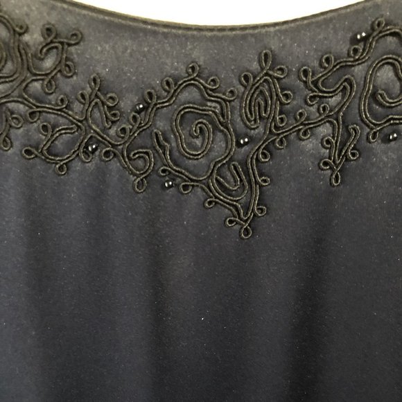 Liz Clairborne Night Black Dress, size 16 - Picture 3 of 5